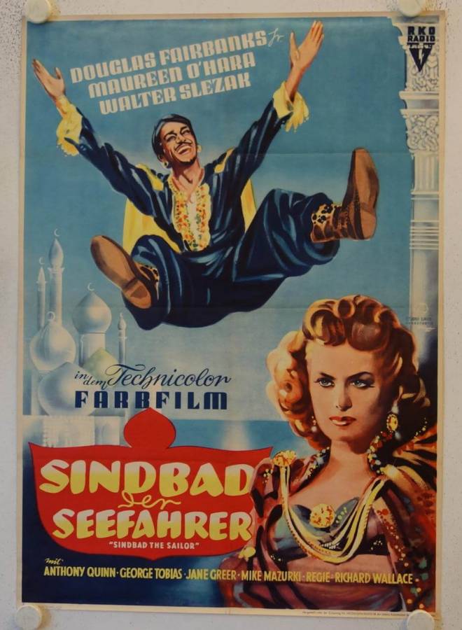 Sindbad der Seefahrer originales deutsches Filmplakat